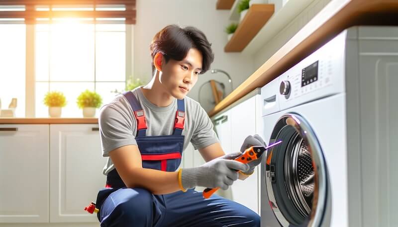 cách khắc phục Máy giặt LG báo lỗi AE