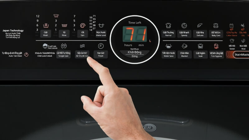  cách khắc phục máy giặt Panasonic báo lỗi CL