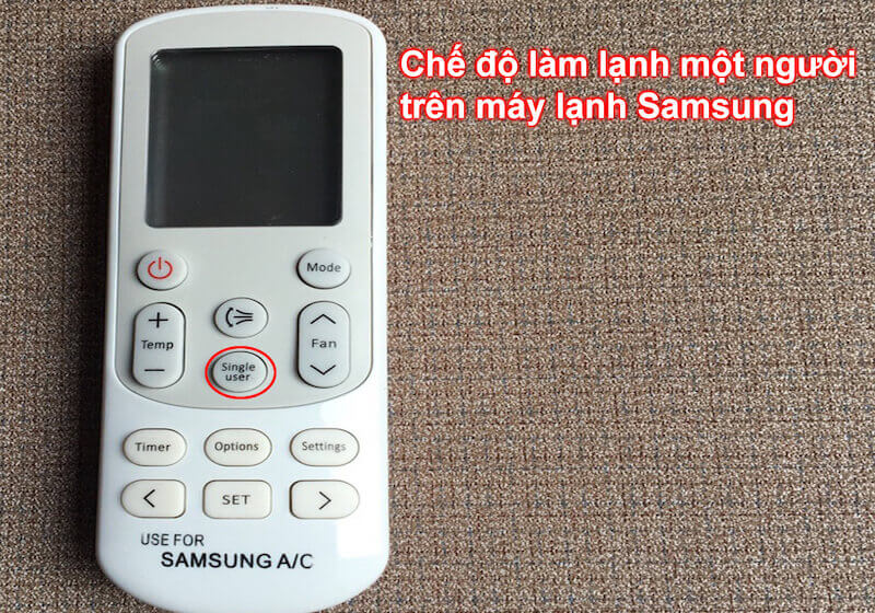 Chế độ làm lạnh một người trên máy lạnh Samsung