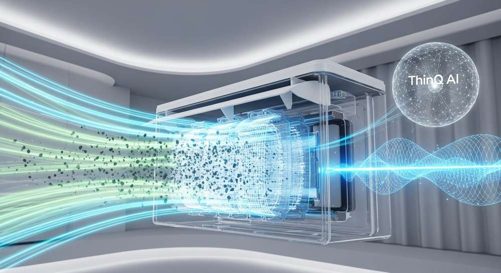 Các dòng máy lạnh LG 2025 đột phá với công nghệ AI thông minh 2 Khả năng lọc không khí và tự động làm sạch thế hệ mới