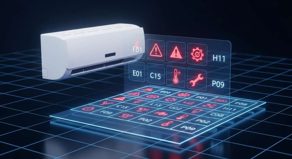 Tổng hợp mã lỗi trên máy lạnh Aqua chi tiết và cách khắc phục 2 Bảng mã lỗi máy lạnh Aqua Inverter thường gặp