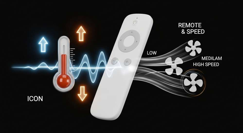 Hướng dẫn điều chỉnh nhiệt độ và tốc độ quạt