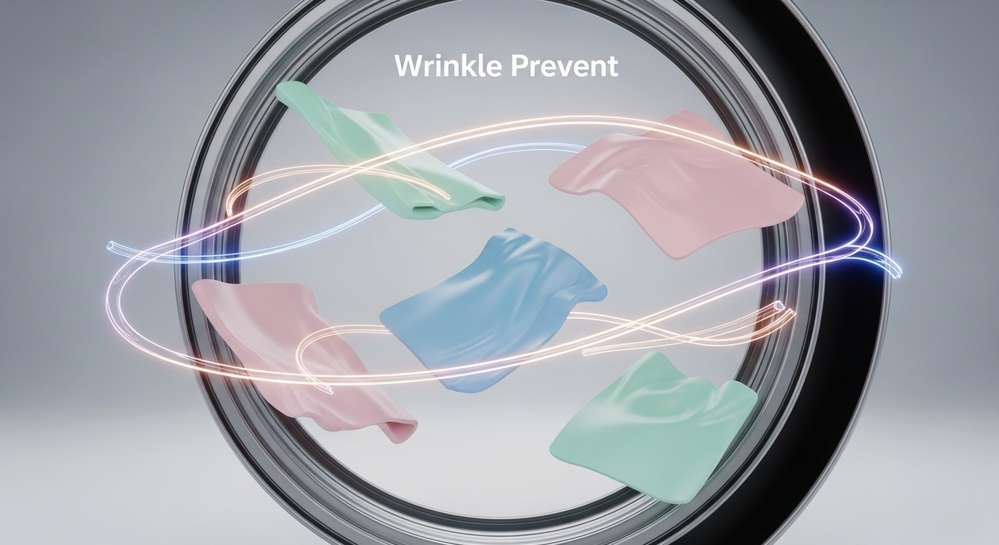 Công nghệ Wrinkle Prevent trên máy sấy là gì và hoạt động ra sao 2 Cơ chế hoạt động chi tiết của Wrinkle Prevent