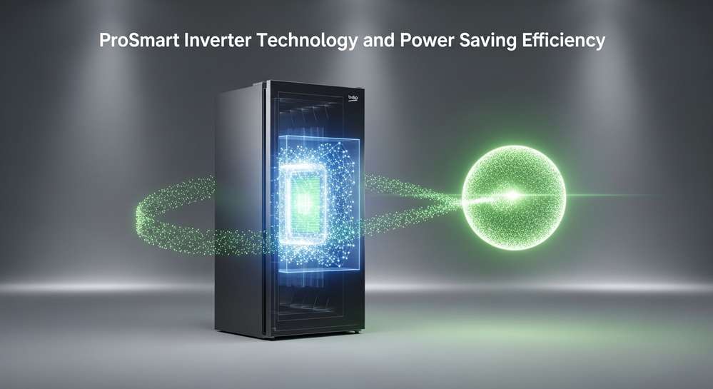 Đánh giá tủ lạnh Beko Inverter 189 lít RDNT201I50VK chi tiết 2 Công nghệ ProSmart Inverter và hiệu quả tiết kiệm điện