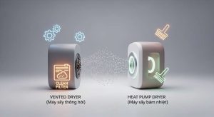 Máy sấy thông hơi và bơm nhiệt nên chọn loại nào tốt hơn