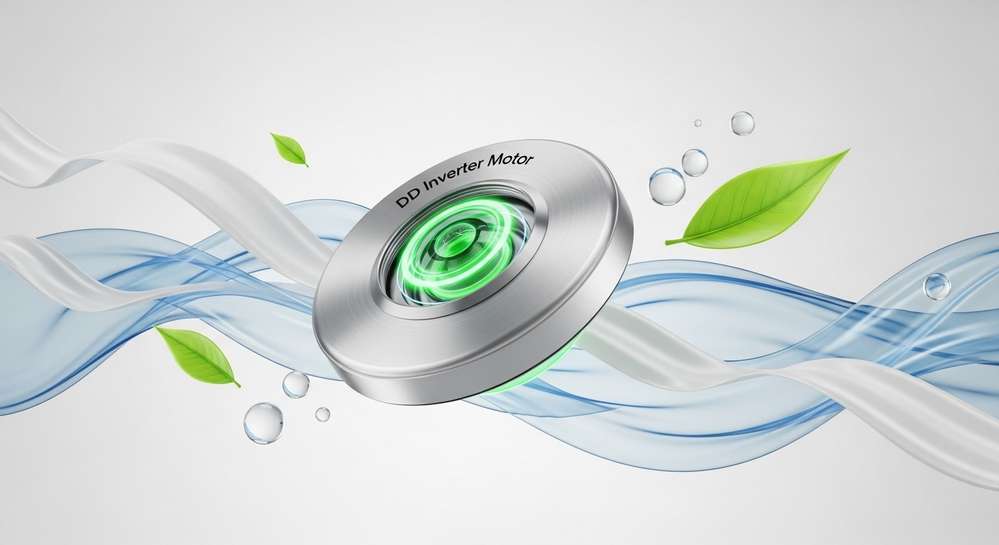 Động cơ dd inverter vận hành êm ái và tiết kiệm điện