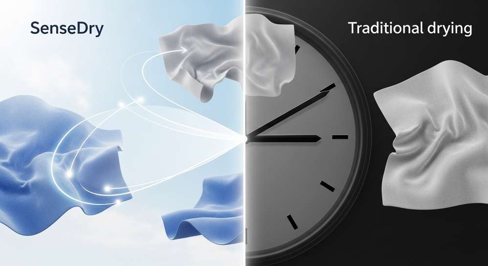So sánh SenseDry và công nghệ sấy hẹn giờ truyền thống